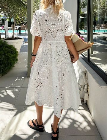 Rochie medie SHEIN, alb