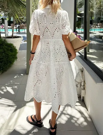 Rochie medie SHEIN, alb