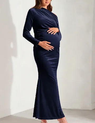 Rochie lunga SHEIN Maternity, bleumarin