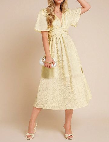 Rochie medie SHEIN, galben