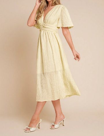 Rochie medie SHEIN, galben