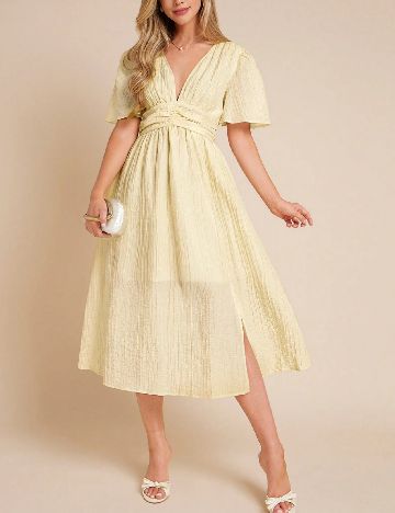 Rochie medie SHEIN, galben