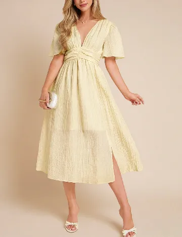 Rochie medie SHEIN, galben