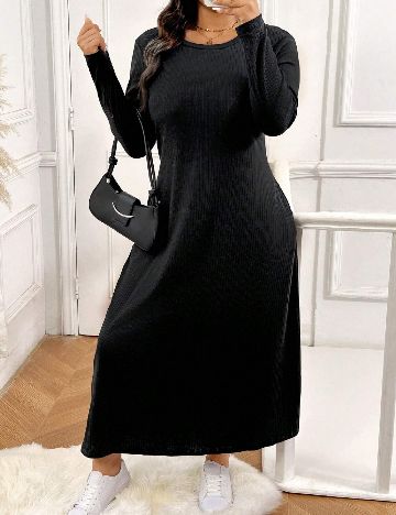 Rochie lunga SHEIN CURVE, negru