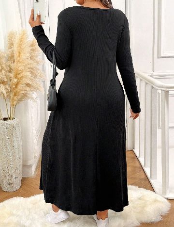 Rochie lunga SHEIN CURVE, negru