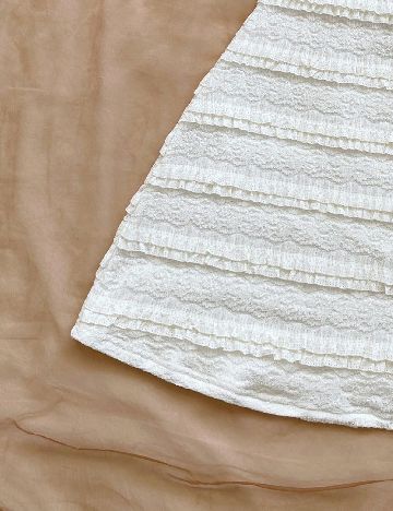 Rochie scurta SHEIN, ecru