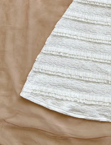 Rochie scurta SHEIN, ecru