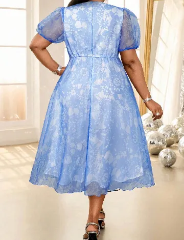 Rochie medie SHEIN CURVE, albastru