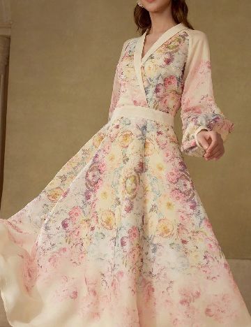 Rochie medie MOTF, crem
