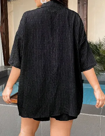 Compleu De Plaja SHEIN CURVE, negru