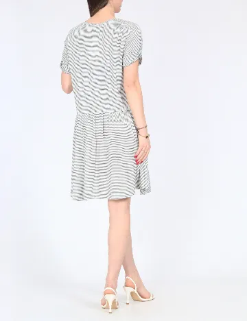 Rochie scurta Zara, alb/negru