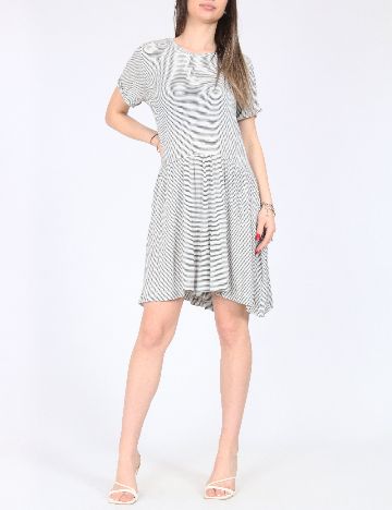 Rochie scurta Zara, alb/negru