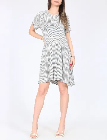 Rochie scurta Zara, alb/negru