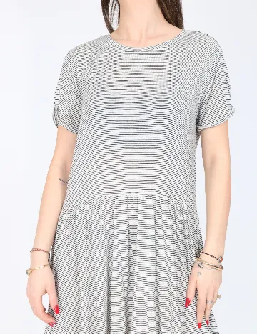 Rochie scurta Zara, alb/negru