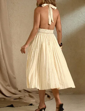 Rochie medie SHEIN CURVE, crem