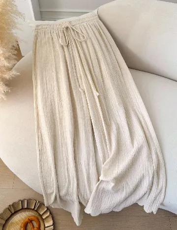 Pantaloni SHEIN CURVE, crem