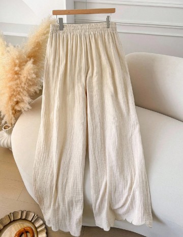 Pantaloni SHEIN CURVE, crem