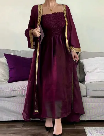 Set Rochie si Cardigan SHEIN, mov