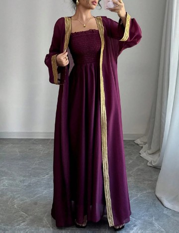 Set Rochie si Cardigan SHEIN, mov