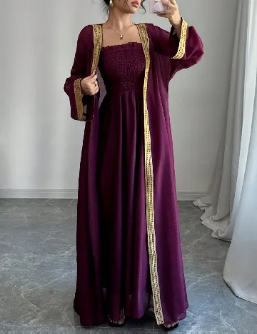 Set Rochie si Cardigan SHEIN, mov