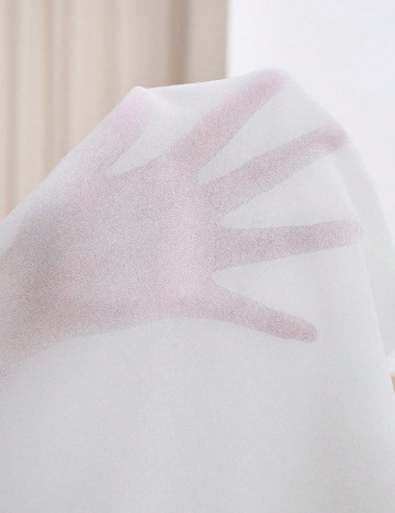 Salopeta SHEIN CURVE, alb