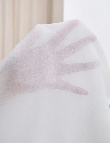 Salopeta SHEIN CURVE, alb