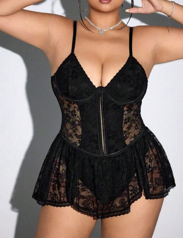 Body SHEIN CURVE, negru