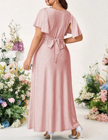 Rochie lunga SHEIN CURVE, roz