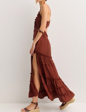 Rochie lunga SHEIN, maro