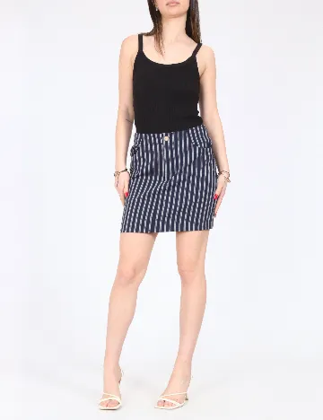 Fusta Pull&Bear, bleumarin