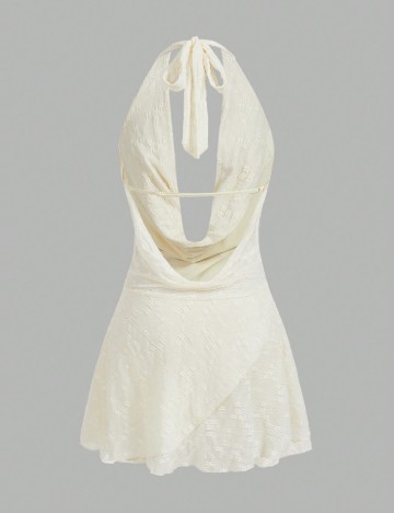 Salopeta SHEIN, crem