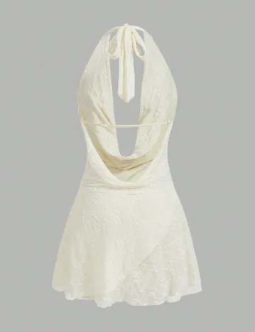 Salopeta SHEIN, crem