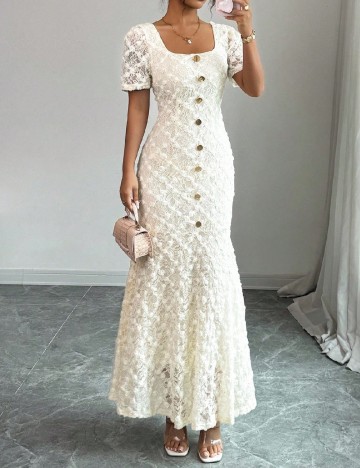 Rochie lunga SHEIN, ecru