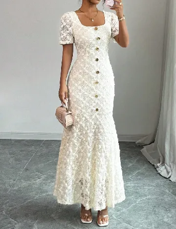 Rochie lunga SHEIN, ecru