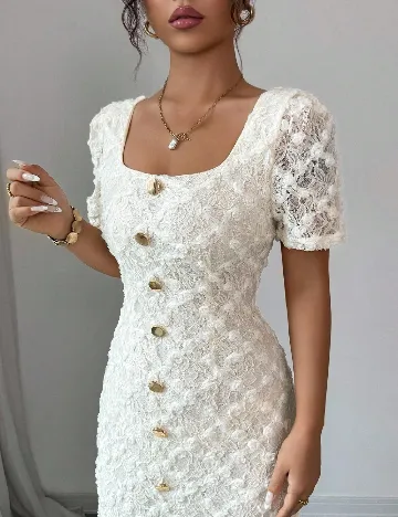 Rochie lunga SHEIN, ecru