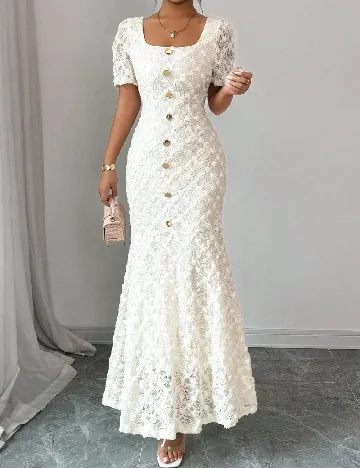 Rochie lunga SHEIN, ecru