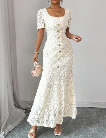 Rochie lunga SHEIN, ecru