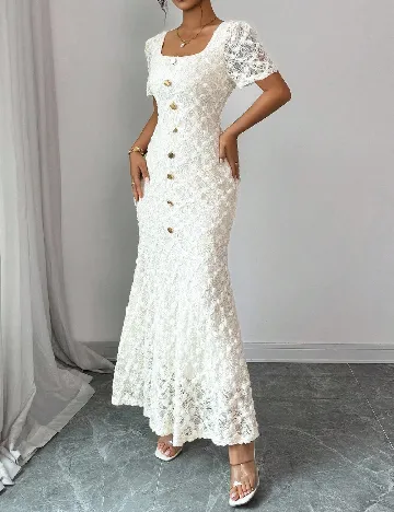 Rochie lunga SHEIN, ecru