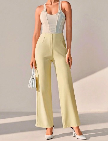 Pantaloni SHEIN, galben