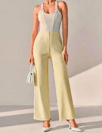 Pantaloni SHEIN, galben