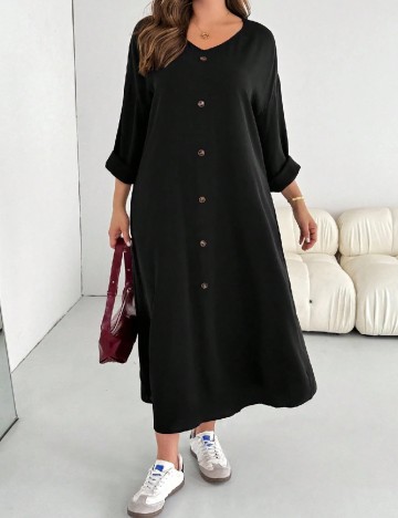 Rochie lunga SHEIN CURVE, negru