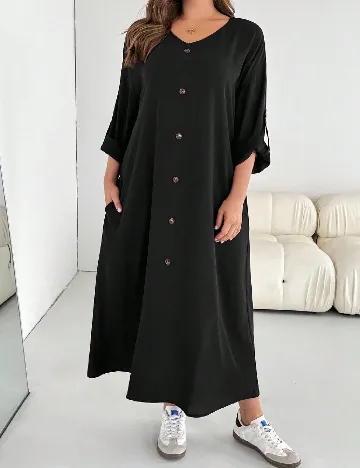 Rochie lunga SHEIN CURVE, negru