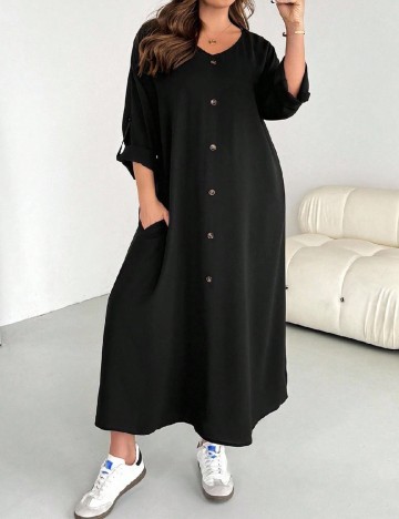 Rochie lunga SHEIN CURVE, negru