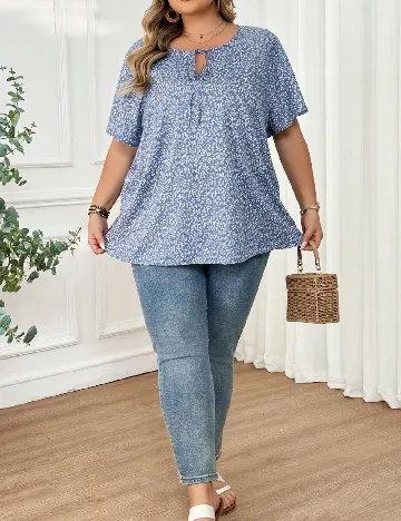 Bluza SHEIN CURVE, albastru