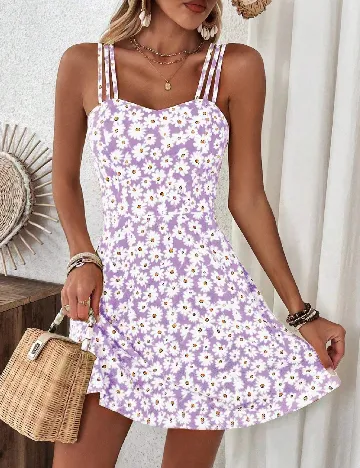 Rochie scurta SHEIN, floral print