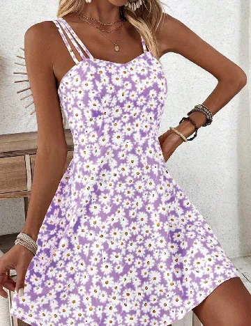 Rochie scurta SHEIN, floral print