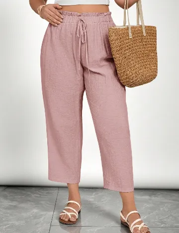 Pantaloni SHEIN CURVE, roz