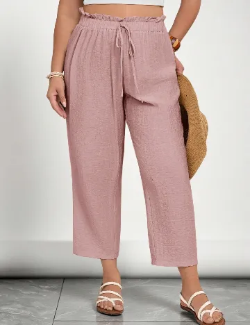 Pantaloni SHEIN CURVE, roz