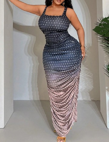 Rochie lunga SHEIN CURVE, mix culori