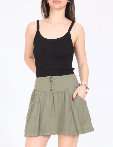 Fusta Bershka, verde